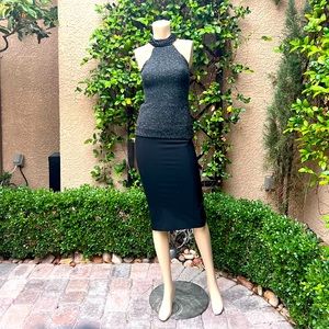 BAILEY 44 BLACK CHAIN TOP